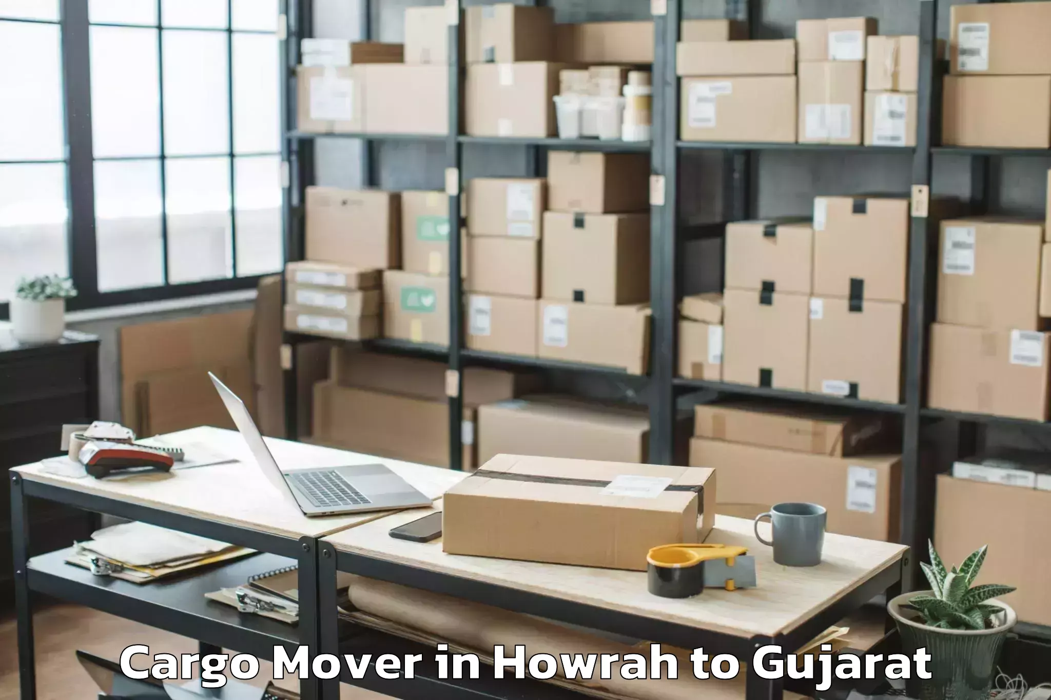 Reliable Howrah to Gussar Cargo Mover